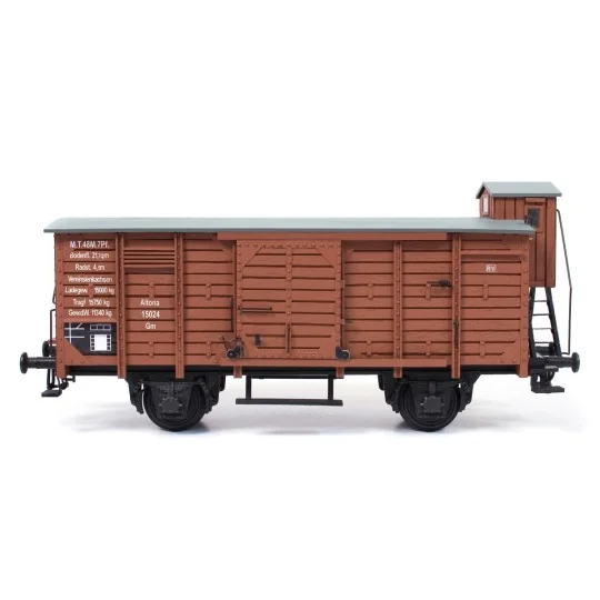 56002-OcCre 56002 Wagon de marchandise couvert avec guérite 1/32 kit construction bois métal