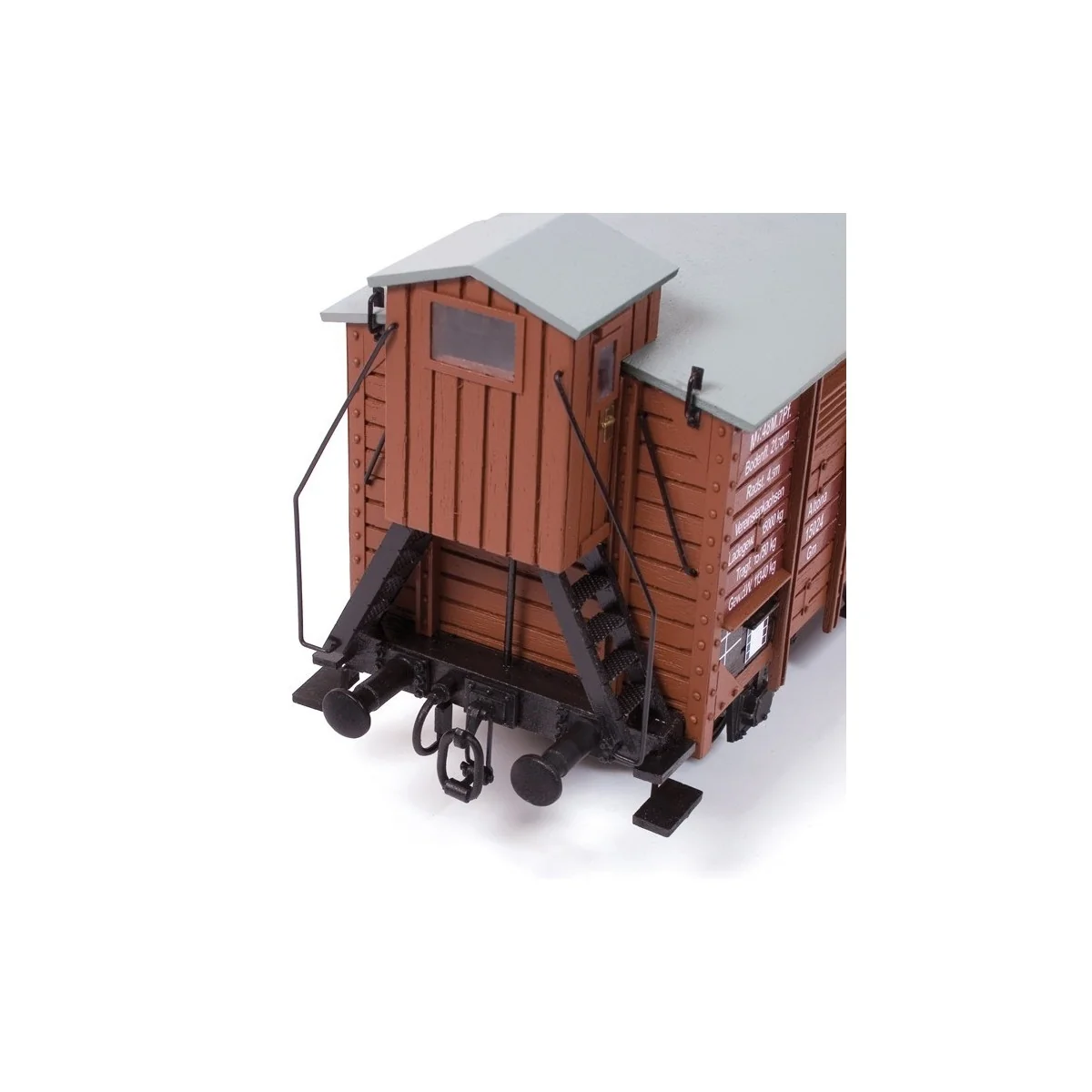 OcCre 56002 Covered Freight Wagon with Guardhouse 1/32 Scale Wood a...