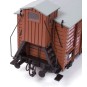 56002-Wagon de marchandise couvert avec guérite 1/32 kit construction bois métal OcCre