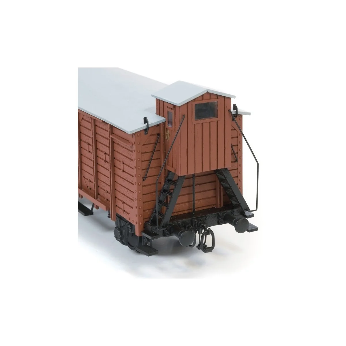 OcCre 56002 Covered Freight Wagon with Guardhouse 1/32 Scale Wood a...
