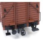 56002-OcCre 56002 Covered Freight Wagon with Guardhouse 1/32 Scale Wood and Metal Construction Kit