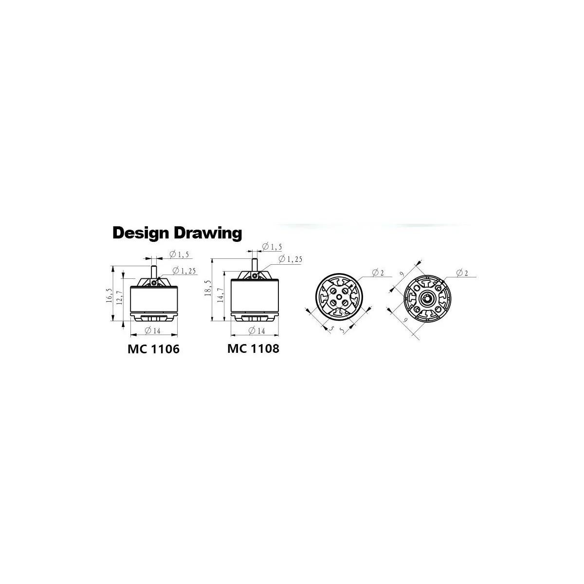 Indoor motorization Kit BLS 1106 + ESC 1S + propeller + 3 servos DW hobby DW Hobby - Dancing Wings Hobby ACM1106SV-1S - 3 Indoor motorization Kit BLS 1106 + ESC 1S + propeller + 3 servos DW hobby DW Hobby - Dancing Wings Hobby ACM1106SV-1S - 3