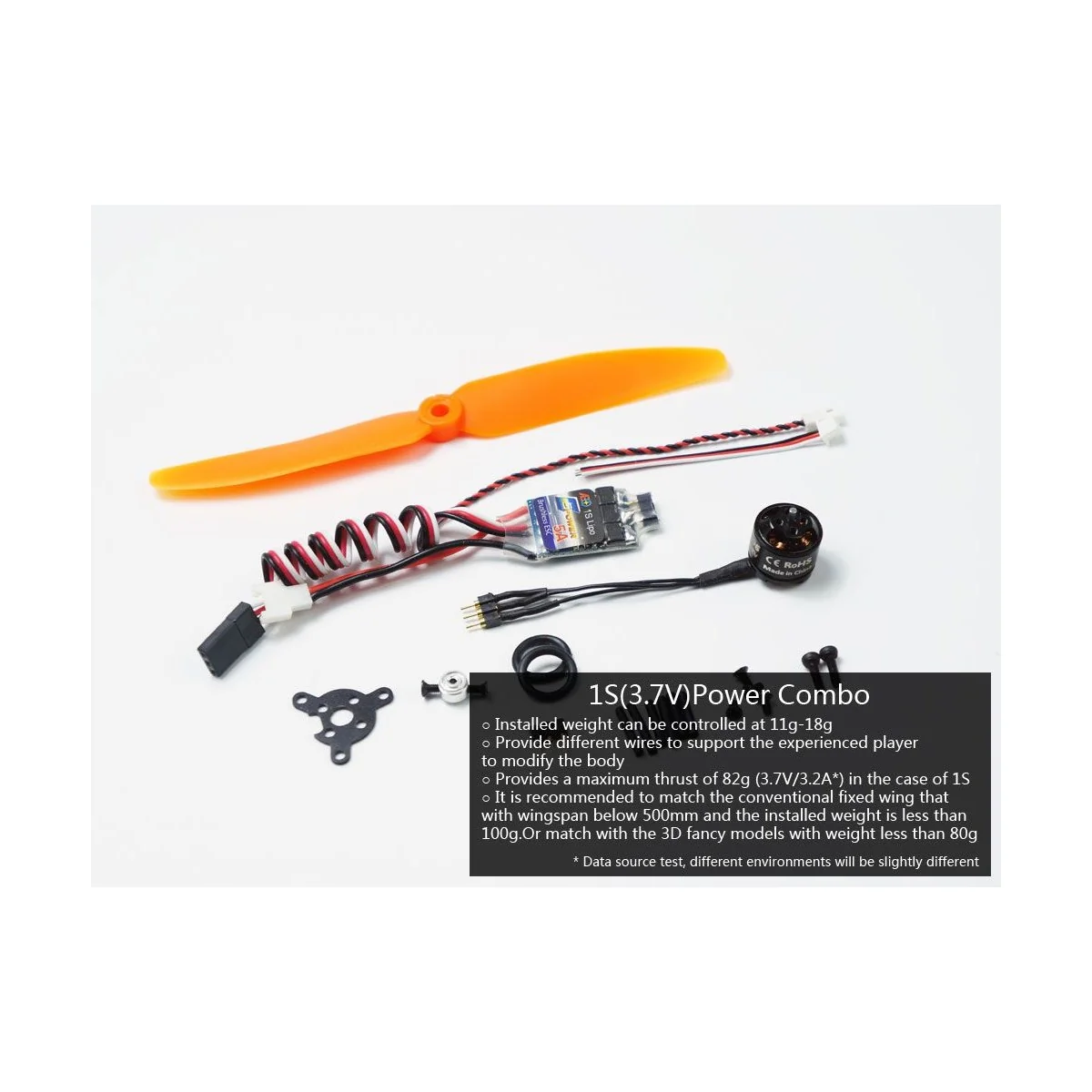 Indoor motorization Kit BLS 1106 + ESC 1S + propeller + 3 servos DW hobby DW Hobby - Dancing Wings Hobby ACM1106SV-1S - 2