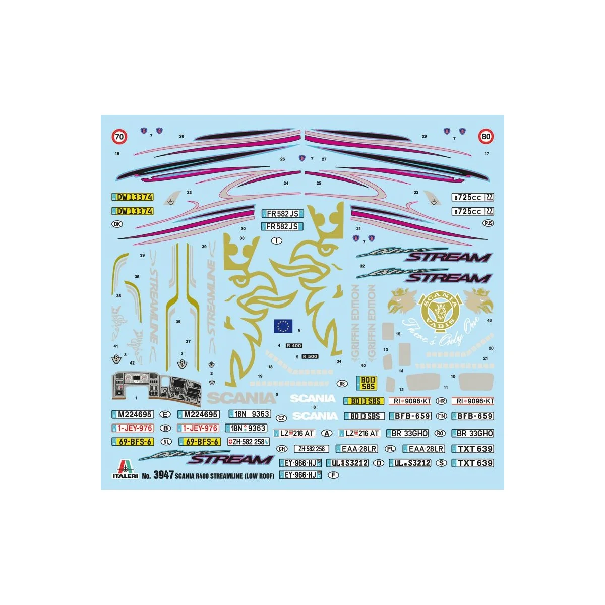 Scania R400 Streamline toit plat 1/24 Italeri Italeri I3947 - 4 Scania R400 Streamline toit plat 1/24 Italeri Italeri I3947 - 4