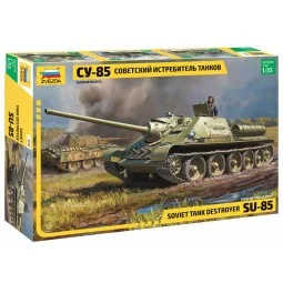 Char Chasseur de chars soviétique SU-85 1/35 Zvezda Zvezda Z3690 - 1