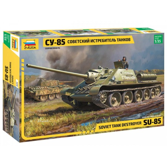 Z3690-Char Chasseur de chars soviétique SU-85 1/35 Zvezda
