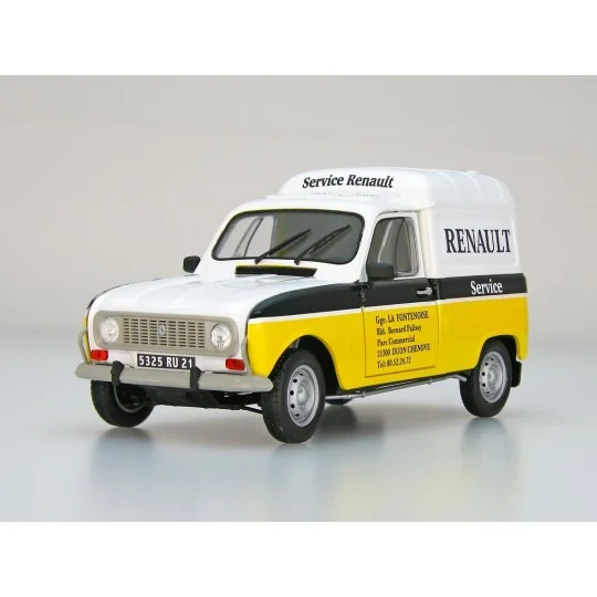 25012-Renault R4 Fourgonnette Renault Service 1/24 Ebbro