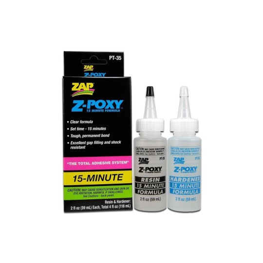 PT-35-Colle Epoxy 15min 118ml Z-Poxy ZAP PT35
