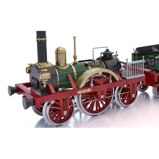 54001-OcCre 54001 Adler Steam Locomotive 1/24 scale wood and metal construction kit