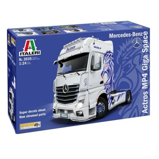 Mercedes Actros MP4 Gigaspace 1/24 Italeri Italeri I3935 - 2 I3935-Mercedes Actros MP4 Gigaspace 1/24 Italeri - I3935