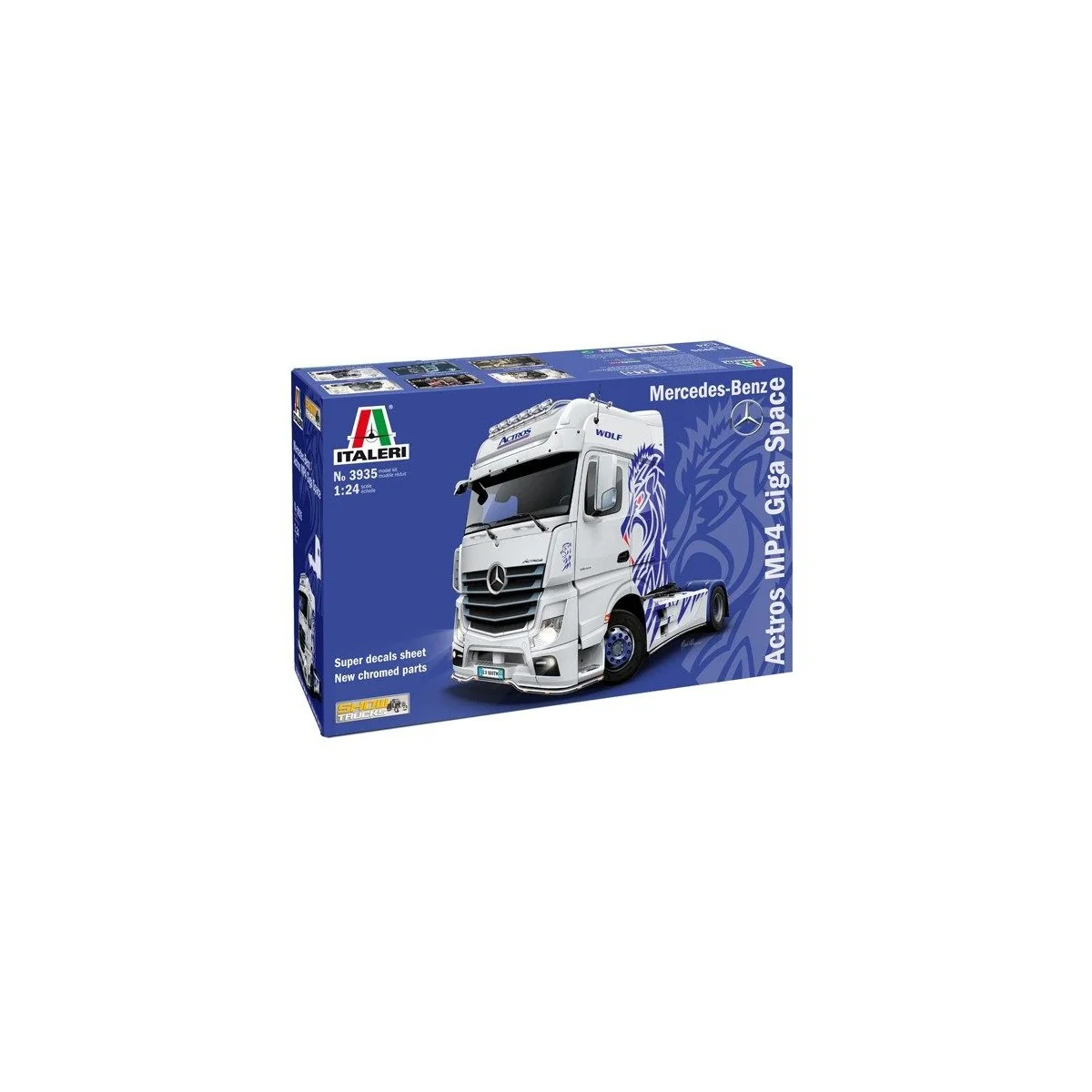 Mercedes Actros MP4 Gigaspace 1/24 Italeri Italeri I3935 - 2 Mercedes Actros MP4 Gigaspace 1/24 Italeri Italeri I3935 - 2