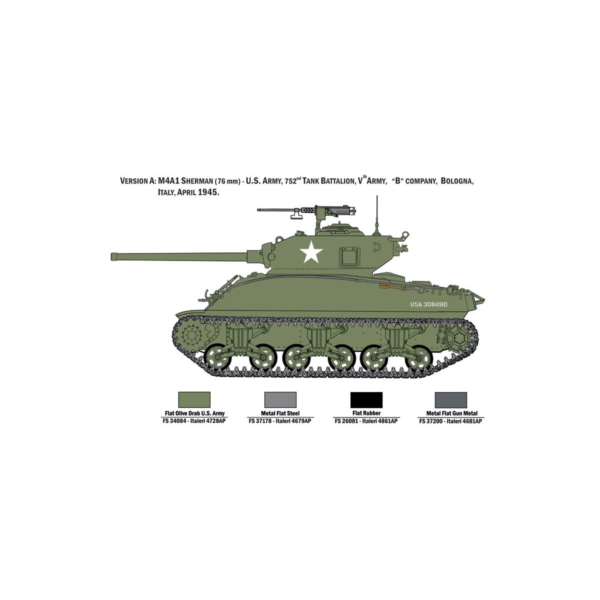 Char M4A1 Sherman et Infanterie US 1/35 Italeri Italeri I6568 - 4