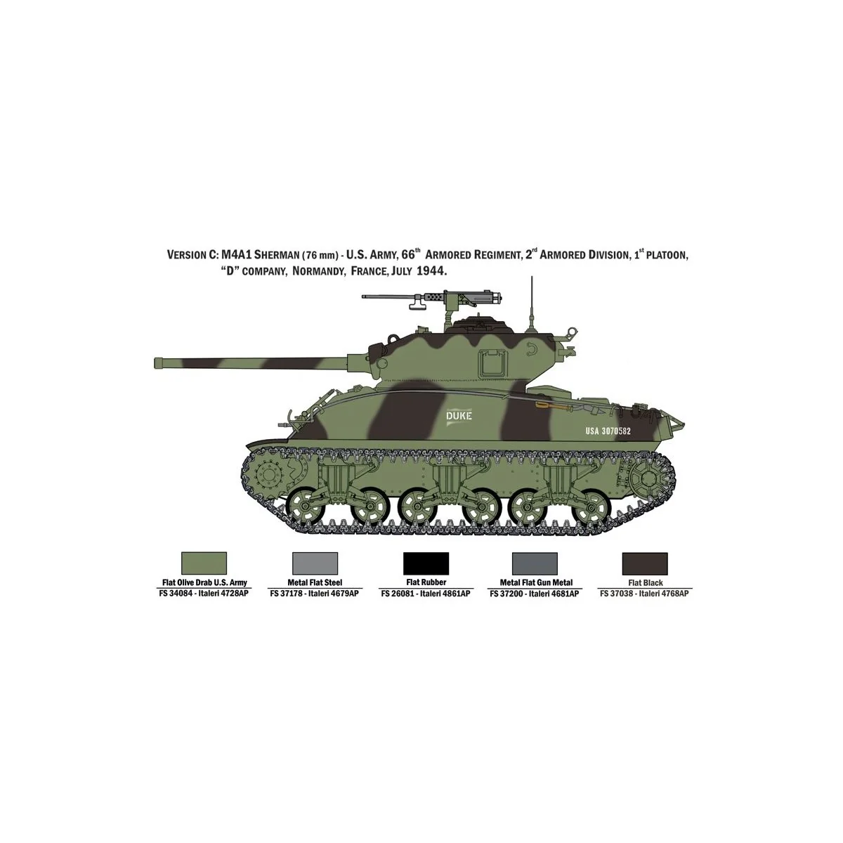 Tank M4A1 Sherman and INFANTRY US 1/35 Italeri Italeri I6568 - 6