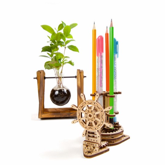 UG-70074-Porte crayons Puzzle 3D bois UGEARS