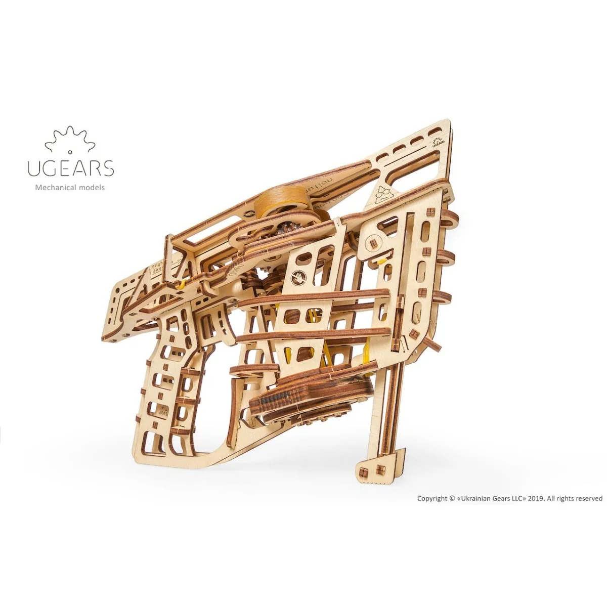 Lanceur catapulte d'avions Puzzle 3D bois UGEARS UGEARS UG-70075 - 3