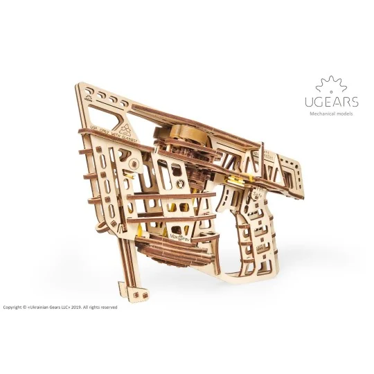 UG-70075-UGEARS Wood Puzzle 3D Catapult Launcher