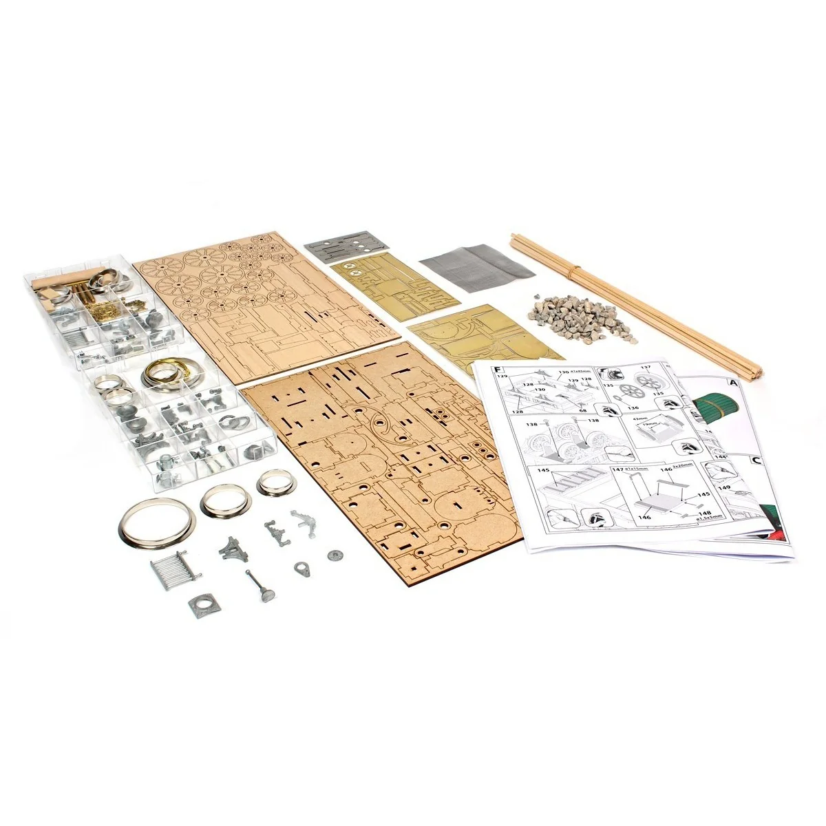 Steam locomotive Adler 1/24 ocCre metal wood construction kit - 54001