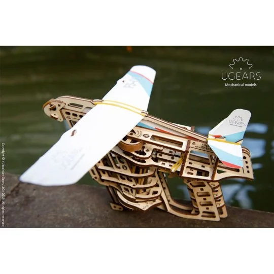 UG-70075-Lanceur catapulte d'avions Puzzle 3D bois UGEARS - UG-70075