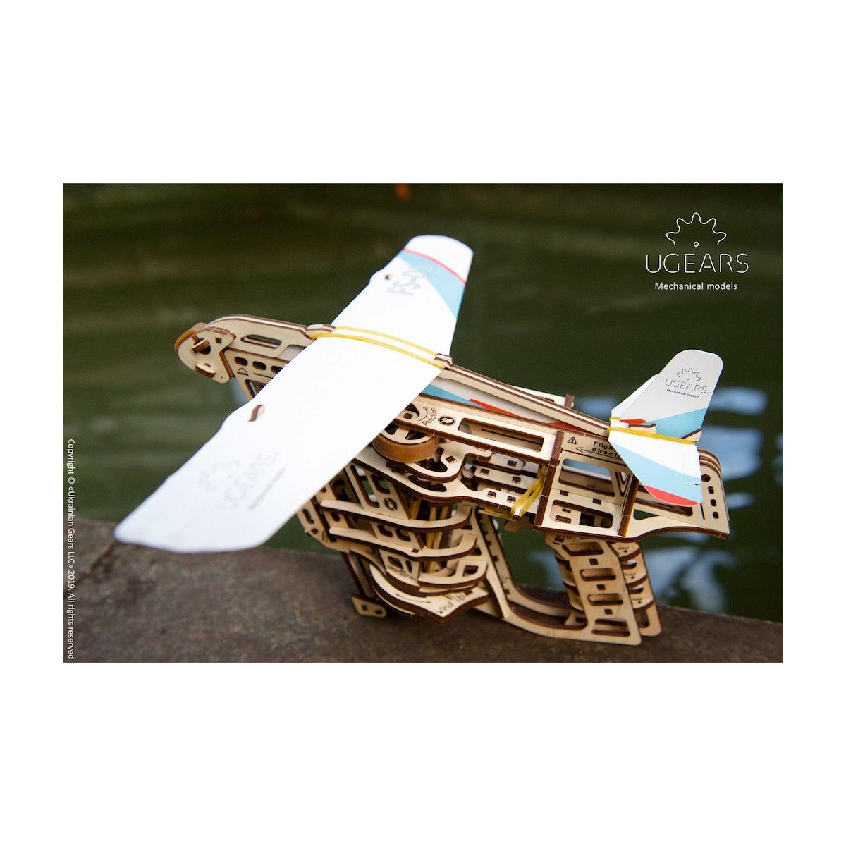 Lanceur catapulte d'avions Puzzle 3D bois UGEARS UGEARS UG-70075 - 11