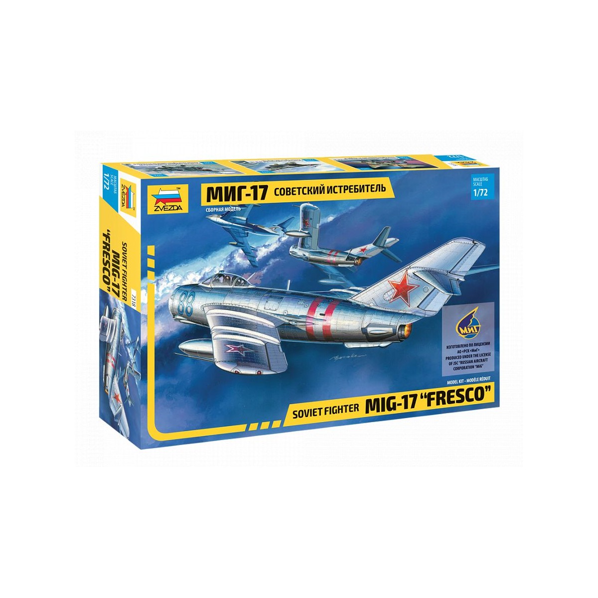 MIG-17 "Fresco" 1:72 Zvezda Zvezda Z7318 - 1 MIG-17 "Fresco" 1:72 Zvezda Zvezda Z7318 - 1