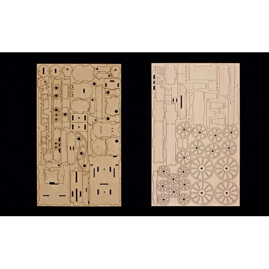 54001-OcCre 54001 Adler Steam Locomotive 1/24 scale wood and metal construction kit