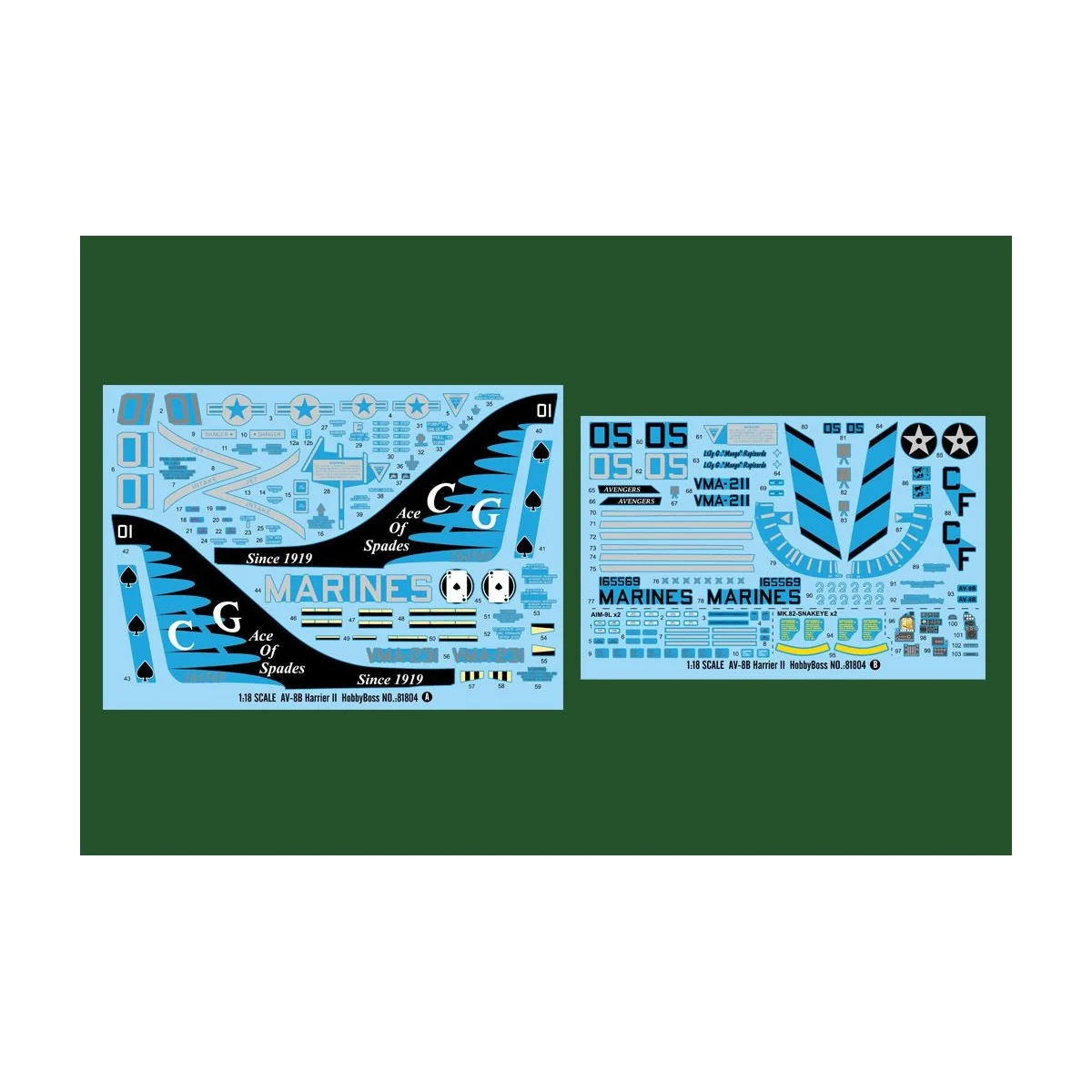 AV-8B Harrier II 1/18 Hobby Boss Hobby Boss HB81804 - 3 AV-8B Harrier II 1/18 Hobby Boss Hobby Boss HB81804 - 3