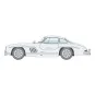 Mercedes Benz 300 SL Gull Wing 1/24 Italeri Italeri I3645 - 4 I3645-Mercedes Benz 300 SL Gull Wing 1/24 Italeri - I3645