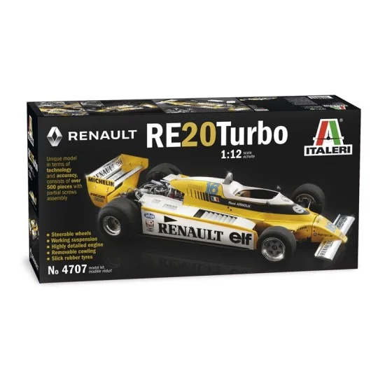 Renault RE20 Turbo 1/12 Italeri Italeri I4707 - 2 I4707-Renault RE20 Turbo 1/12 Italeri - I4707