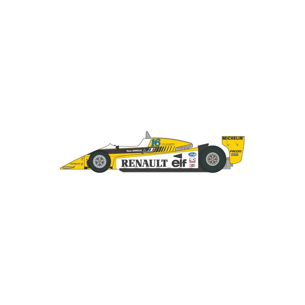Renault RE20 Turbo 1/12 Italeri Italeri I4707 - 4 Renault RE20 Turbo 1/12 Italeri Italeri I4707 - 4