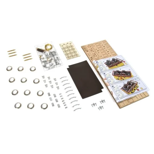 56001-OcCre 56001 Adler Passenger Cars 1/24 scale wood and metal construction kit