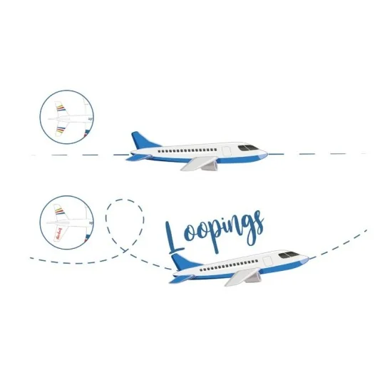 SV-10330-Glider Siva Air 571 blue - 48cm EPO free flight - SV-10330