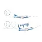 SV-10330-Glider Siva Air 571 blue - 48cm EPO free flight - SV-10330