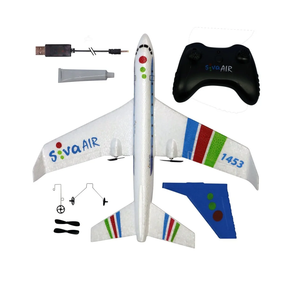 Avion radiocommandé Siva Air 1453 RTF 2.4Ghz avec gyroscope Siva SV-70150 - 5