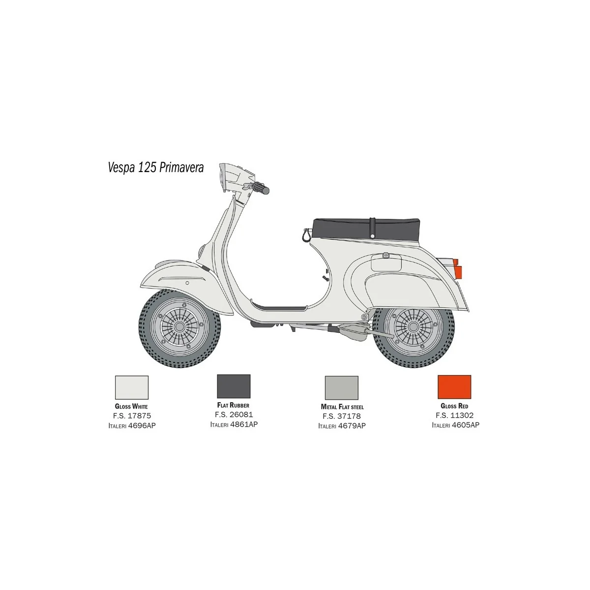 Vespa 125 Primavera 1/9 Italeri Italeri I4633 - 3