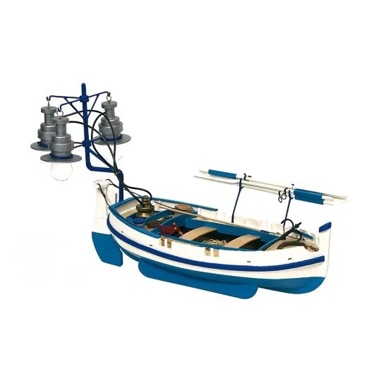 52002-Bateau barque Canot de lumière 1/15 kit construction bois OcCre