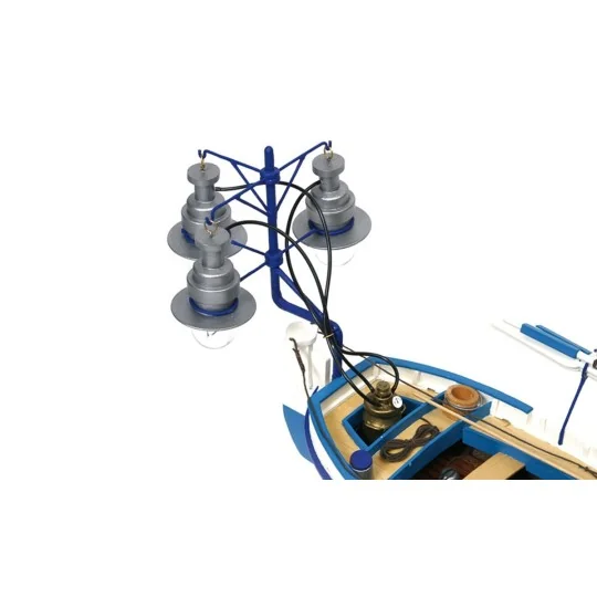 52002-Bateau barque Canot de lumière 1/15 kit construction bois OcCre
