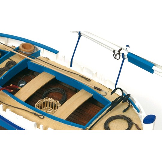 52002-Bateau barque Canot de lumière 1/15 kit construction bois OcCre