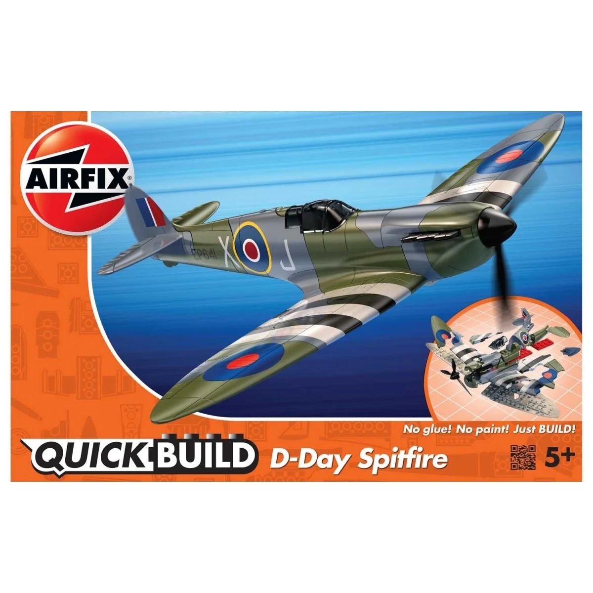 D-Day Spitfire - Quick Build Airfix Airfix J6045 - 1 D-Day Spitfire - Quick Build Airfix Airfix J6045 - 1