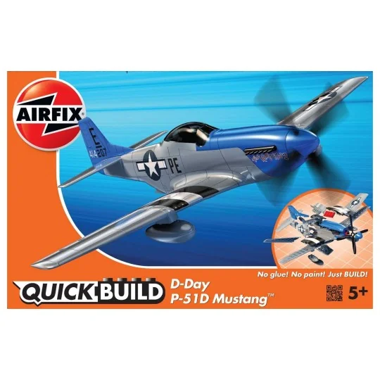 D-Day P-51D Mustang - Quick Build Airfix Airfix J6046 - 1 J6046-D-Day P-51D Mustang - QuickBuild Airfix - J6046