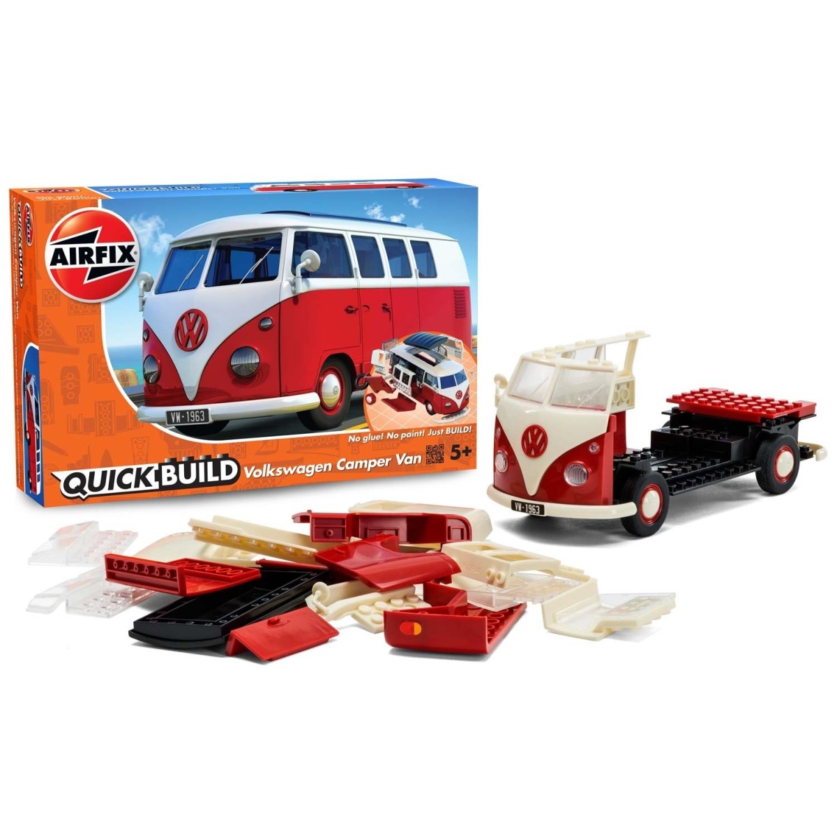 Volkswagen Van campervan - Quick Build Airfix Airfix J6017 - 5