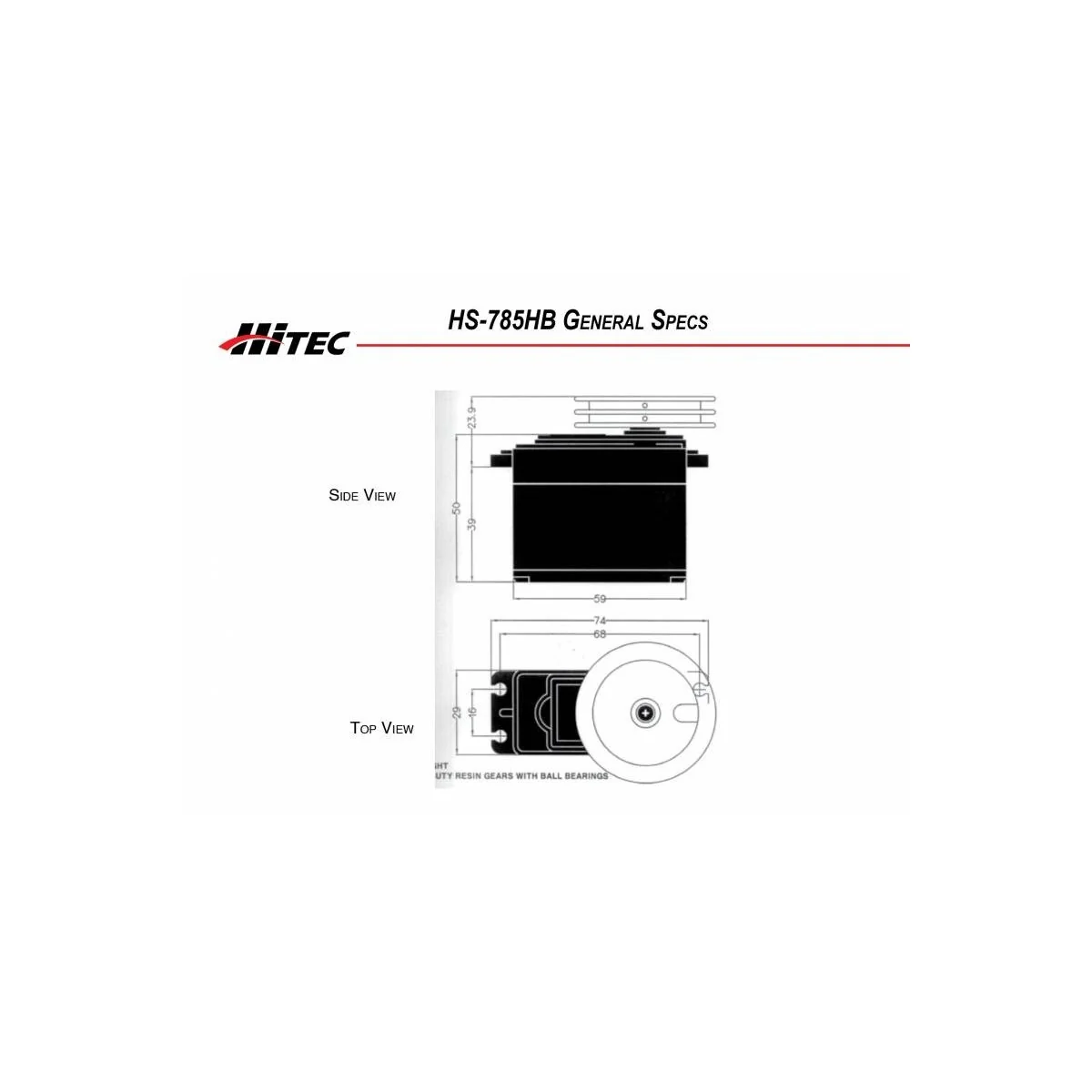 Hitec 13.2kg.cm HS-785HB 3.5 Tower Winch Servo Servo Towers, 1.4s/360° Hitec 112785 - 4 Hitec 13.2kg.cm HS-785HB 3.5 Tower Winch Servo Servo Towers, 1.4s/360° Hitec 112785 - 4