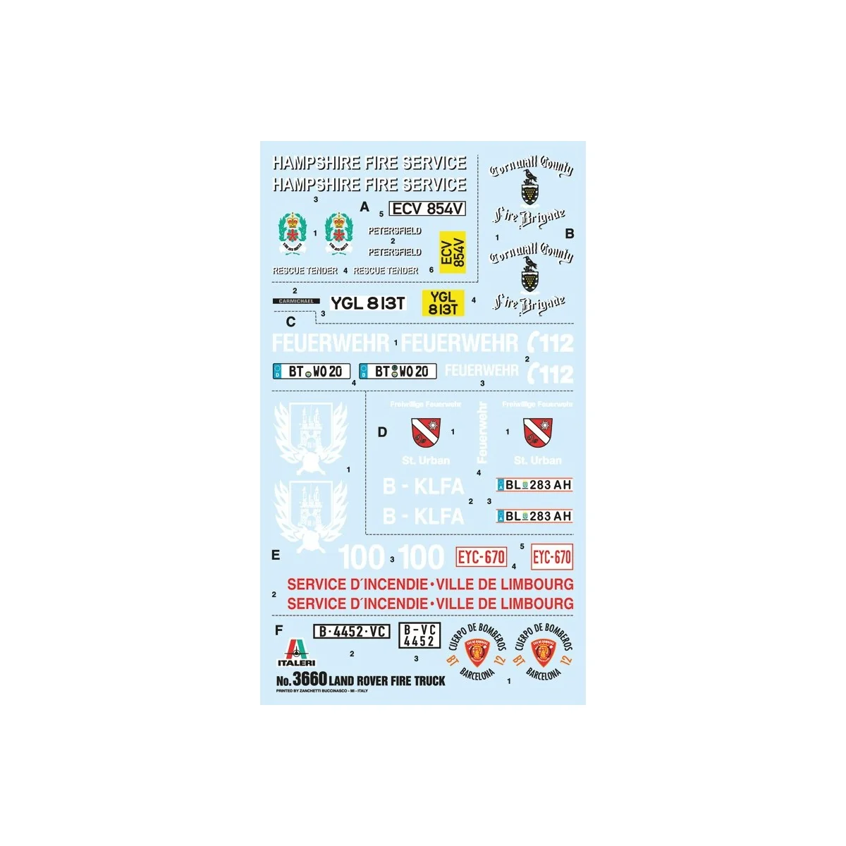 Land Rover Pompiers 1/24 Italeri Italeri I3660 - 3