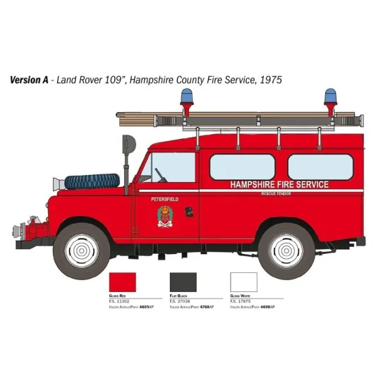 I3660-Land Rover Fire Brigade 1/24 Italeri - I3660