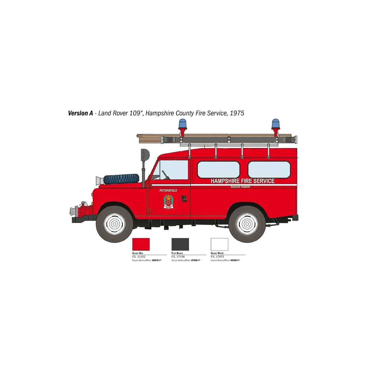 Land Rover Fire Brigade 1/24 Italeri Italeri I3660 - 4