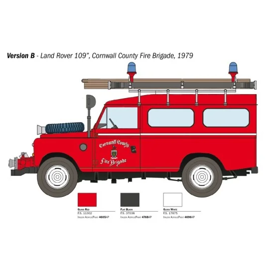 I3660-Land Rover Fire Brigade 1/24 Italeri - I3660