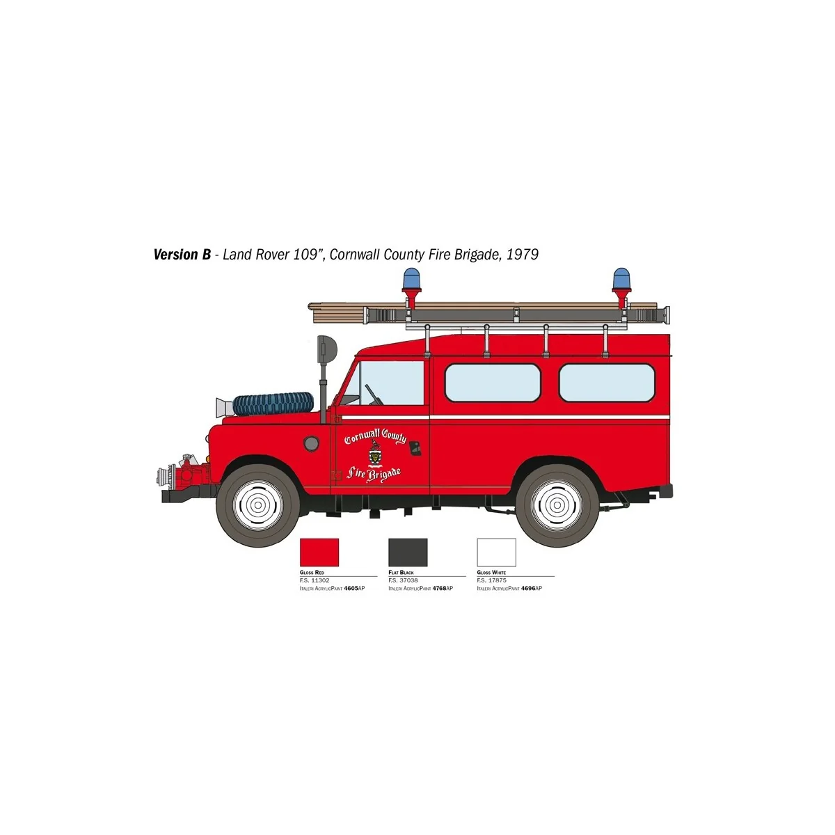 Land Rover Fire Brigade 1/24 Italeri Italeri I3660 - 5