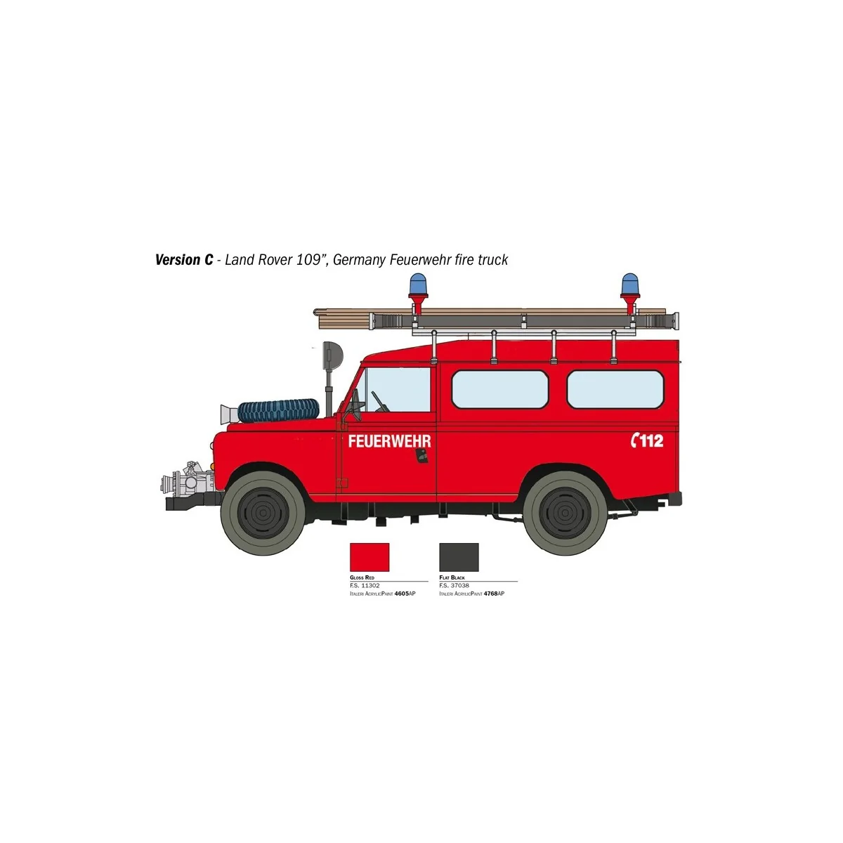 Land Rover Pompiers 1/24 Italeri Italeri I3660 - 6