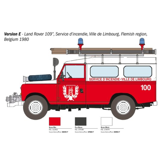I3660-Land Rover Fire Brigade 1/24 Italeri