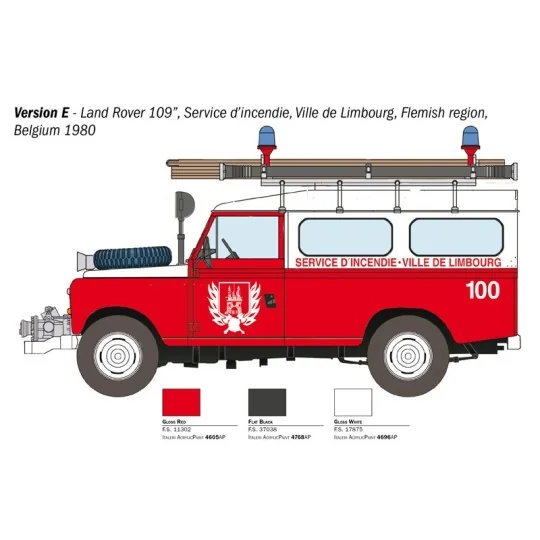 I3660-Land Rover Fire Brigade 1/24 Italeri - I3660