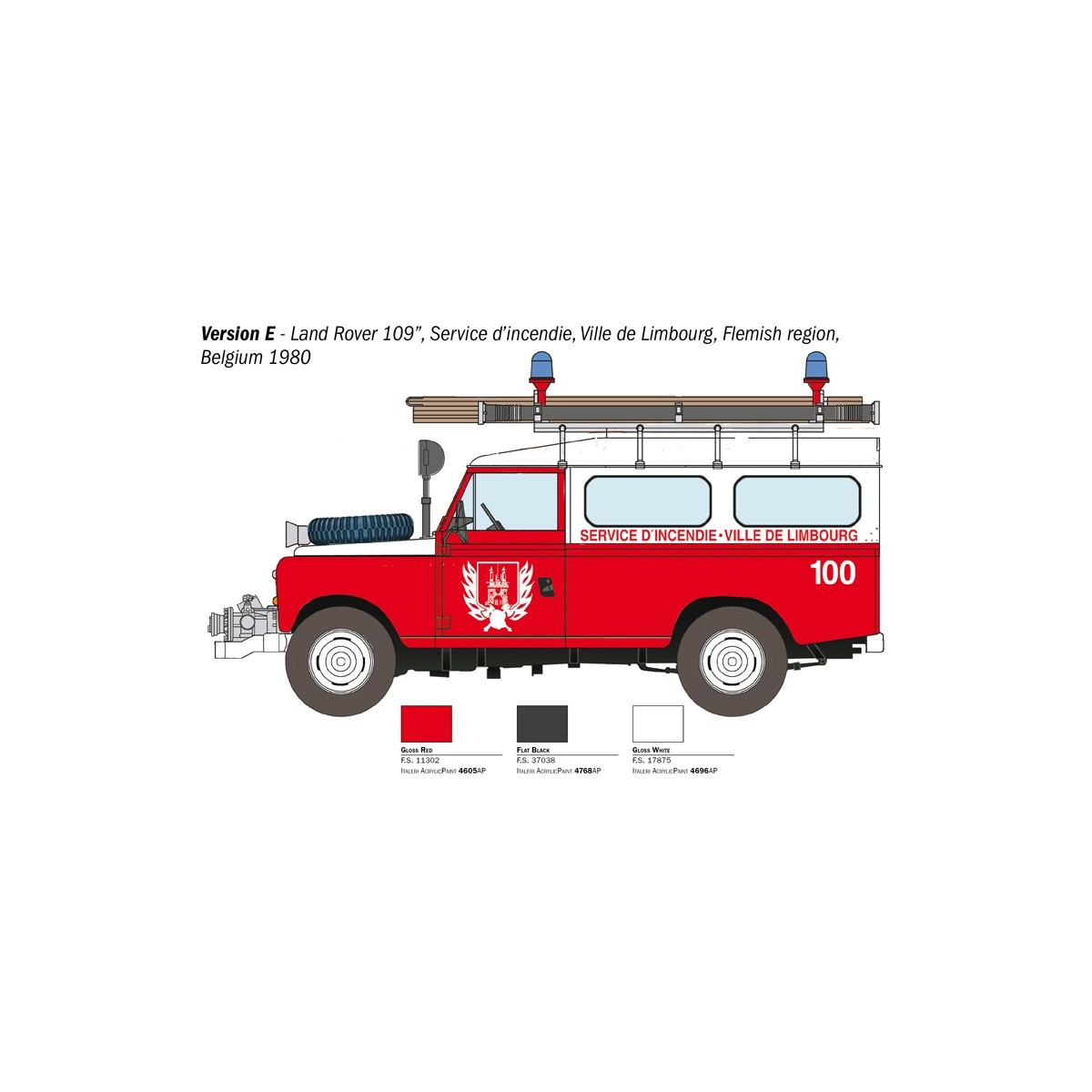 Land Rover Pompiers 1/24 Italeri Italeri I3660 - 8